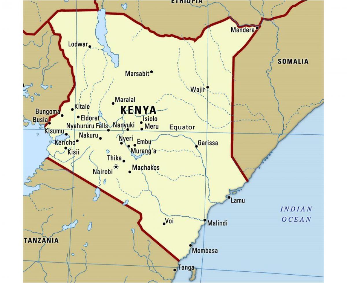 промяната в картата на Кения
