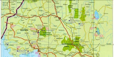 Западна провинция на картата на Кения
