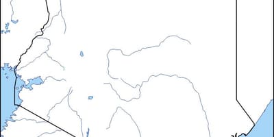 Карта празна карта на Кения