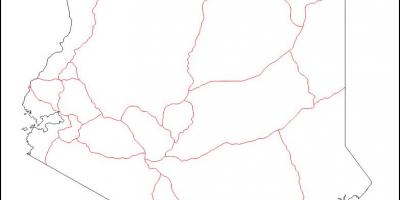 Празен Кения на картата